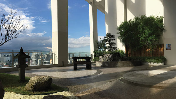 Green spaces: Zen Garden at HealthConnexion. Green spaces: Zen Garden at HealthConnexion.