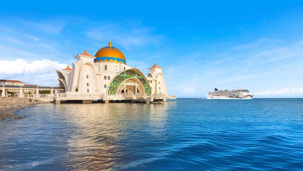 Malaysia Malaysia's Melaka, home to unique mosques, temples and churches as well as vibrant streets, is one of the many ports that Norwegian Jewel will be calling at in Asia.