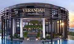 Verandah Pool Bar & Grill, perched on level 7 of Momentus Hotel Alexandra, pairs drinks with views.