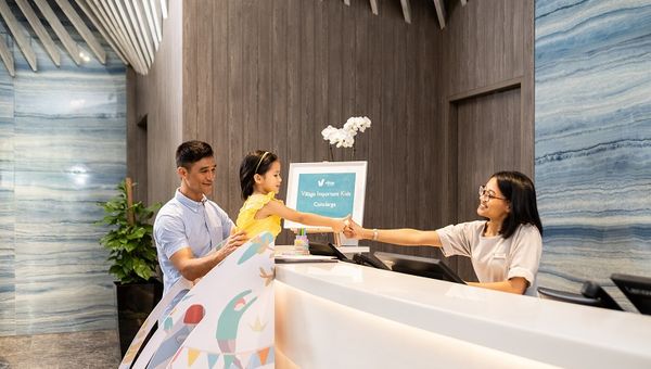 What better way to instil a sense of responsibility from young than at Village Hotel Sentosa, where kids are made to feel important as they get to check in on behalf of their families at the counter.