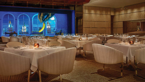 At SW Steakhouse (Wynn Palace), a whimsical animated show whets diners’ appetites.
