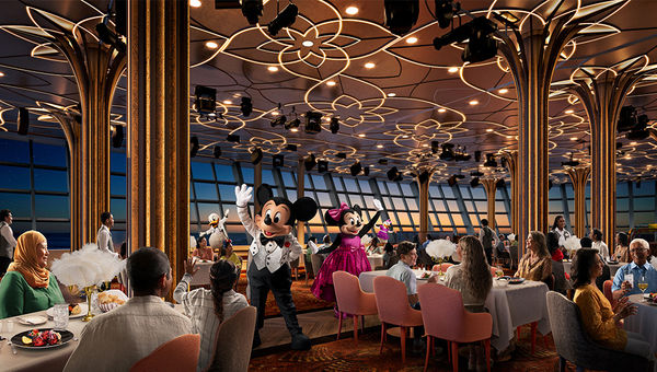 Hollywood Spotlight Club evokes the glitz and glam of Hollywood’s golden age, featuring live appearances and interactions with Mickey Mouse and friends. Hollywood Spotlight Club evokes the glitz and glam of Hollywood’s golden age, featuring live appearances and interactions with Mickey Mouse and friends.