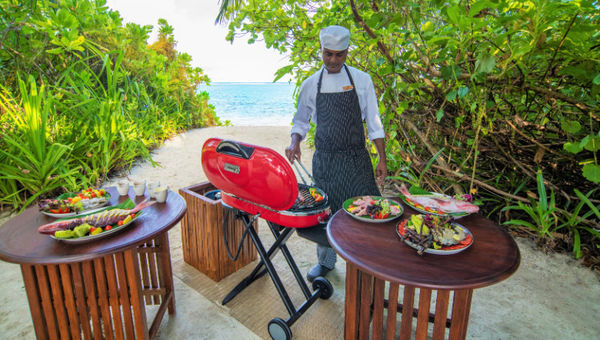 The Residence Maldives takes Maldivian cuisine up a notch with private in-villa BBQ experiences.