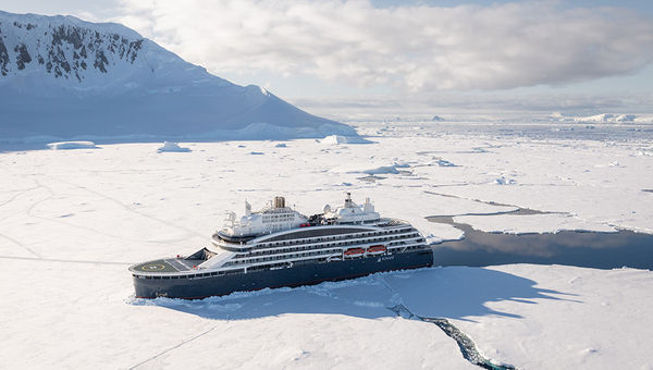 Le Commandant Charcot is the world’s only luxury icebreaker, carving through polar ice that swiftly reseals, leaving no trace – an elegant feat of eco-conscious innovation for exploration. Le Commandant Charcot is the world’s only luxury icebreaker, carving through polar ice that swiftly reseals, leaving no trace – an elegant feat of eco-conscious innovation for exploration.