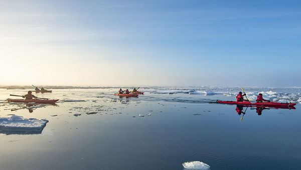 Le Commandant Charcot’s fleet of Zodiacs allows guests to venture into the heart of the polar wilderness – gliding past icebergs, spotting wildlife, and exploring remote, icy shores up close. Le Commandant Charcot’s fleet of Zodiacs allows guests to venture into the heart of the polar wilderness – gliding past icebergs, spotting wildlife, and exploring remote, icy shores up close.