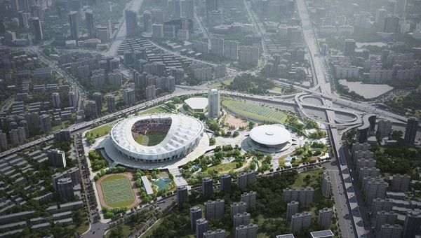 Opening in late 2024, the 209-room Radisson Blu Hotel, Shanghai Stadium, situated at Xujiahui Sports Park, is part of Shanghai's prominent cultural and sports complex.