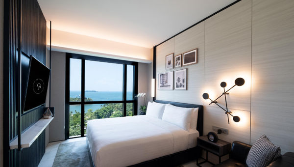 At the Outpost Hotel Sentosa, guests can customise their minibar with a hand-picked variety of snacks and drinks.