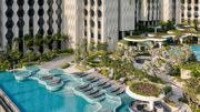 The Pool Deck, set amid lush gardens at Village Hotel Sentosa by Far East Hospitality