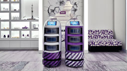 YOTEL Singapore's friendly in-room amenities robots, Yoshi and Yolanda, will be happy to provide you with room service