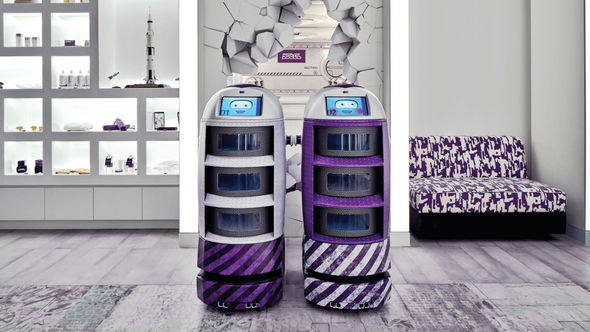 YOTEL Singapore's friendly in-room amenities robots, Yoshi and Yolanda, will be happy to provide you with room service