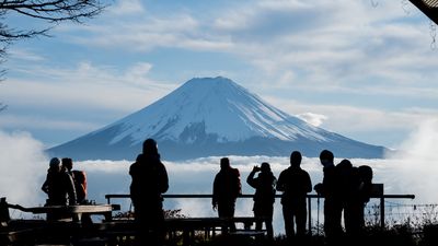 Mount Fuji attracted 221,322 climbers in summer 2023.