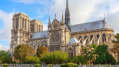 Restoration of the Notre-Dame Cathedral after the 2019 fire involved 1,000 artisans, rebuilding the spire, cleaning stonework, restoring stained glass, and reconstructing the wooden roof.