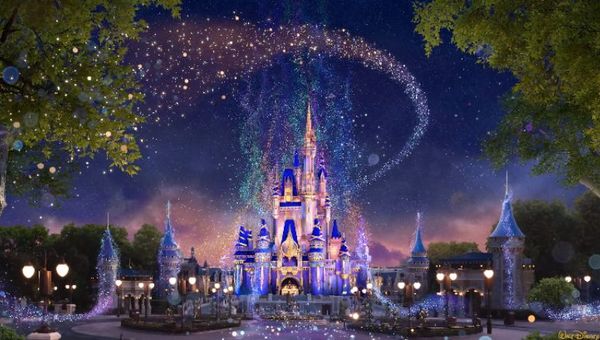 Select parks will light up when Beacons of Magic comes on every night.