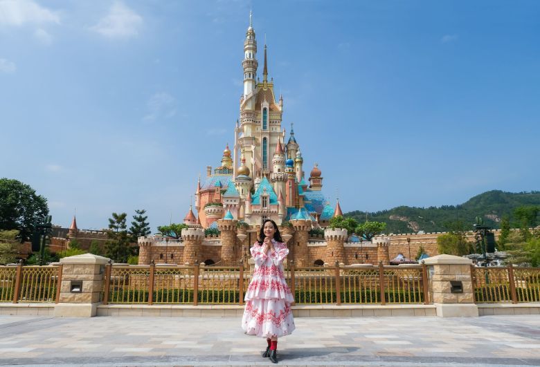 Local celebrity Karena Lam lends her voice to the audio narration of the free tour for the revamped Castle of Magical Dreams.