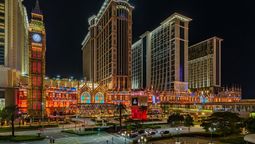 The Londoner lights up Macao with a spectacular light and sound show.