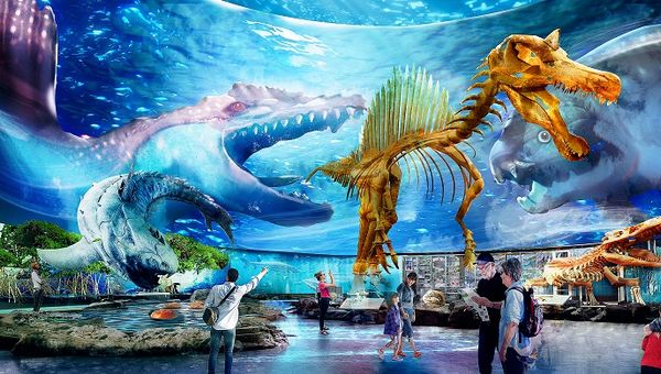 Evolution & Extinction zone at Singapore Oceanarium. Evolution & Extinction zone at Singapore Oceanarium.
