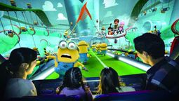 The new Minion Land at Universal Studios Singapore feature a 3D motion simulator ride.