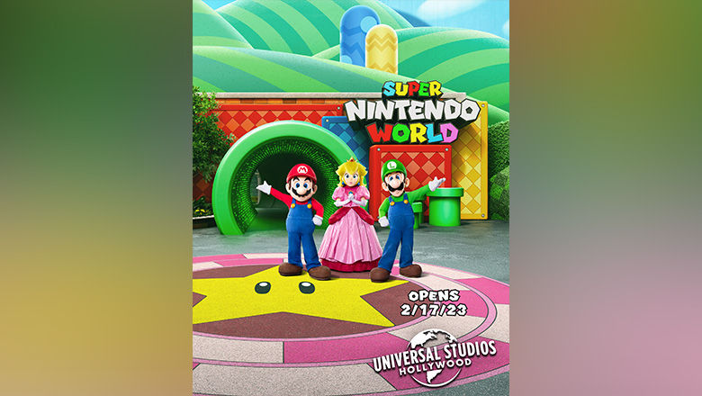 Super Nintendo World will open at Universal Studios Hollywood on 17 February.