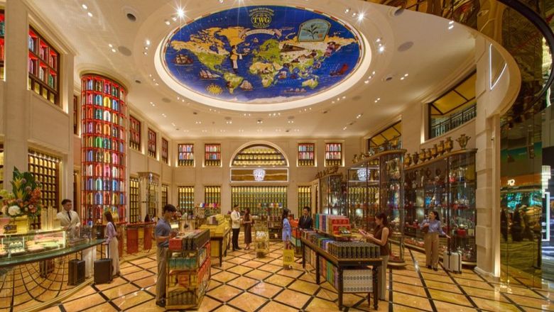 TWG Tea Gallery at Changi Airport Terminal 3 combines the brand’s largest flagship boutique with its first museum and a takeaway tea, ice cream and sorbet offering.