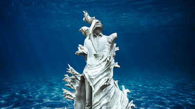 ‘Ocean Sentinels’ is the Museum of Underwater Art’s third art installation in the Townsville North Queensland region.