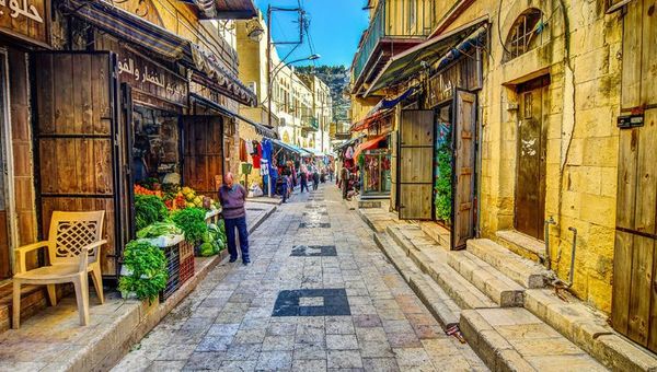 Muslim and Christian communities co-exist peacefully in As-Salt, Jordan. Muslim and Christian communities co-exist peacefully in As-Salt, Jordan.