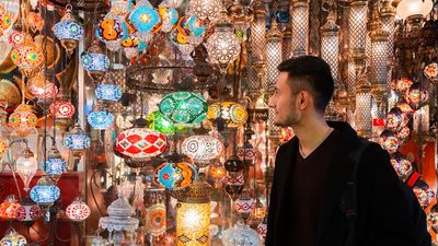 Istanbul’s Grand Bazaar stretches over 61 covered streets with more than 4,000 shops.