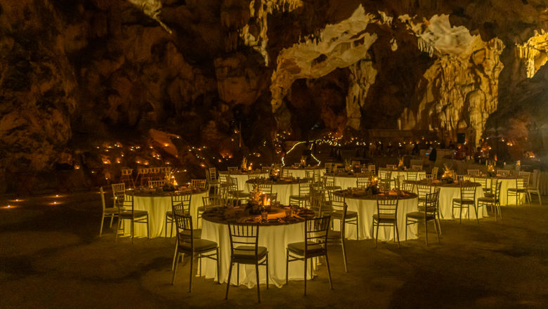 The 2.5-hour cave dining experience takes place in one of the biggest caves in Vietnam’s Bai Tu Long area.