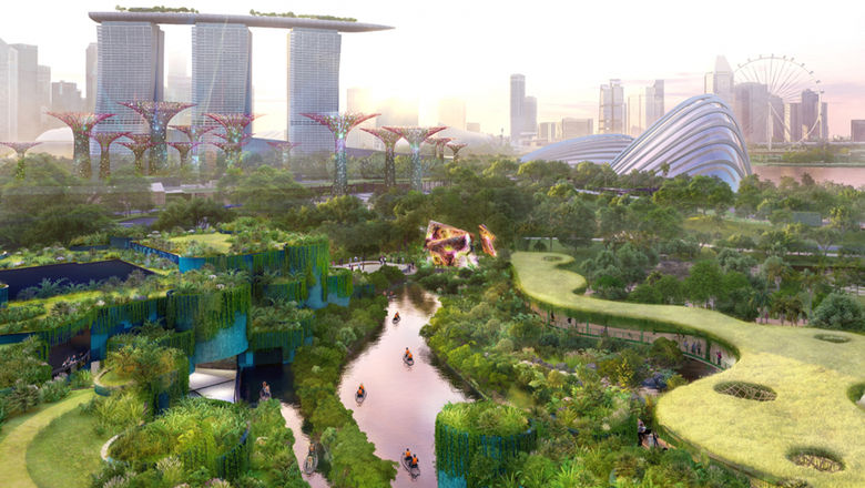 Wetlands by the Bay will be about the size of seven football fields once completed.