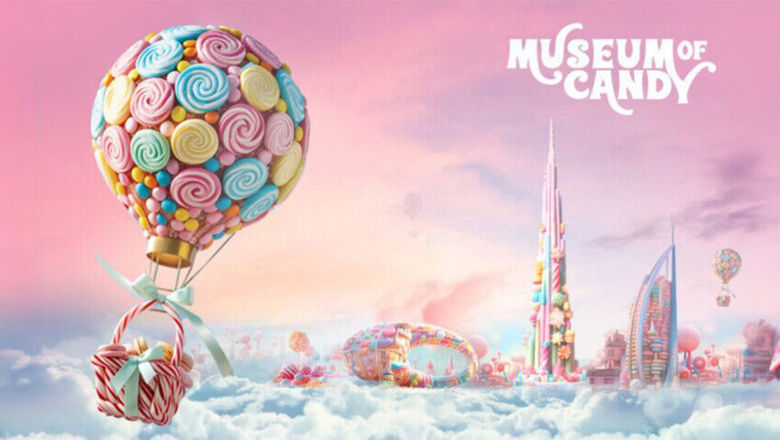 The museum features over 15 themed rooms with interactive exhibits, including a Gummy Bear Pool, Cotton Candy Bath, unique candy stations, and a creative Sugar Rush Room.