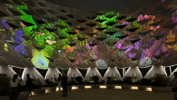 Sensoryscape’s Tactile Trellis offers a touch-and-feel experience of textural plants, transforming into a magical projection-mapping backdrop at night. Sensoryscape’s Tactile Trellis offers a touch-and-feel experience of textural plants, transforming into a magical projection-mapping backdrop at night.