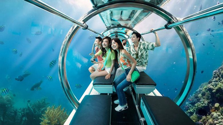 The 24-seat Vinpearl Submarine Nha Trang can go down to depths of 100 metres.