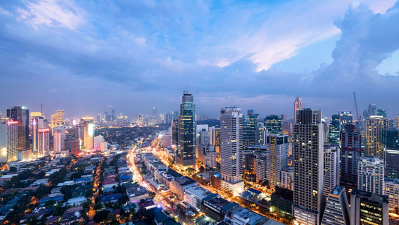 Manila skyline.