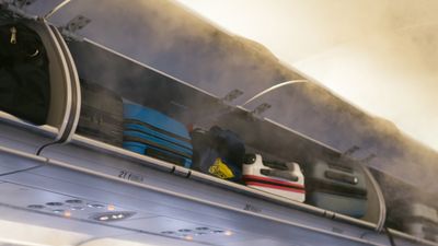 The Chinese national removed a passenger's laptop bag from the overhead compartment, took a credit card, and concealed it in his pocket.