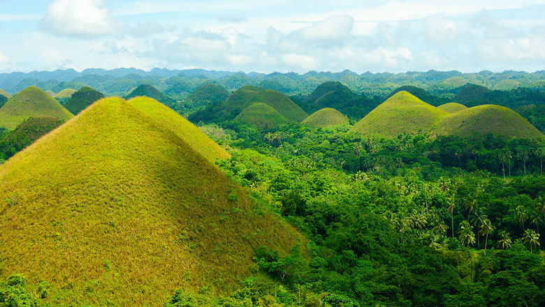 Chocolate Hills in Bohol, The Philippines