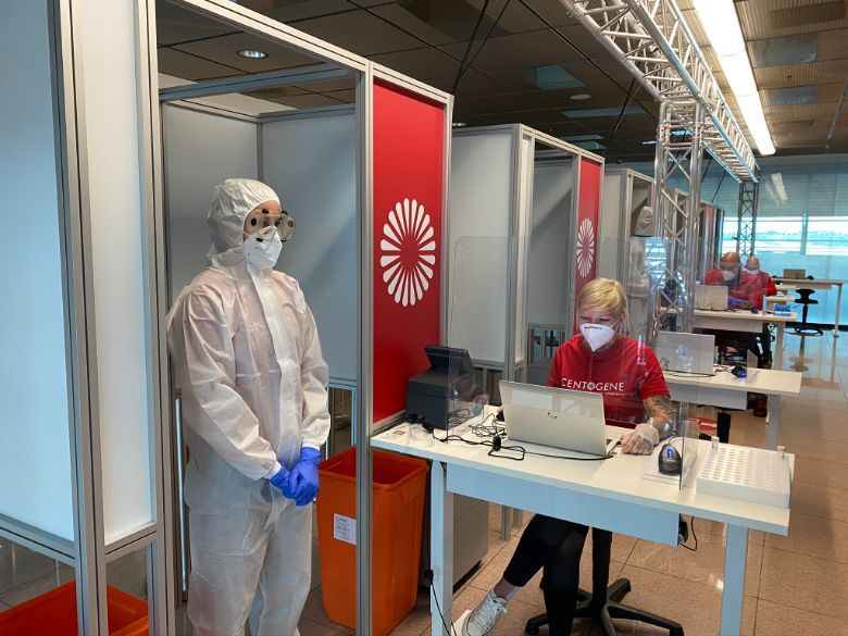 Lufthansa’s walk-in testing facilities at airports in Germany in association with Centogene, have proved popular with travellers.