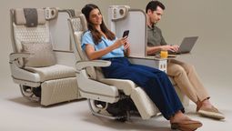 Emirates introduces an electrically powered privacy screen in Premium Economy.