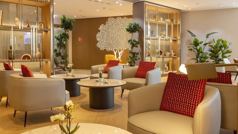 Emirates' new lounge at Munich Airport.