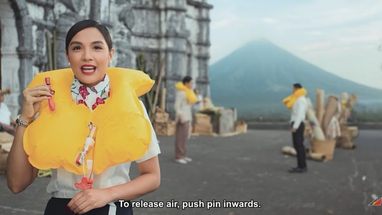 In between reminders of stowing carry-on luggage in the overhead compartment and putting on oxygen masks is a teleserye twist.