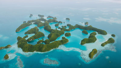 Rock Islands Southern Lagoon, Palau's UNESCO World Heritage site.