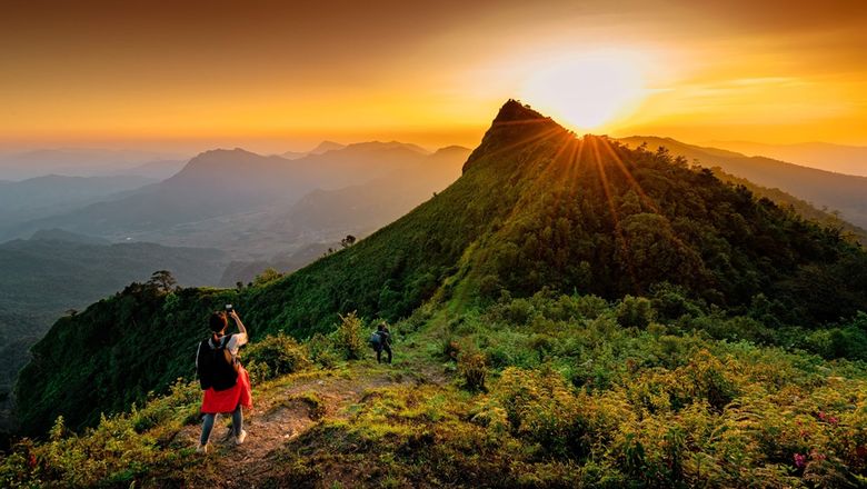 Mountainous landscape in Chiang Rai.