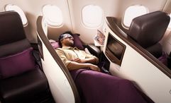 Thai Airways' newer “Premium Economy Plus” cabin with 31 lie-flat seats.