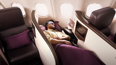 Thai Airways' newer “Premium Economy Plus” cabin with 31 lie-flat seats.