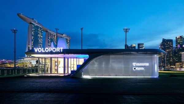 Voloport Marina Bay will be part of an air mobility network Voloport Marina Bay will be part of an air mobility network