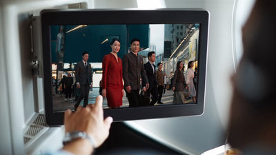 Scenes in the video were developed in collaboration with the Hong Kong Tourism Board.