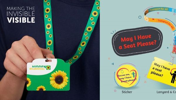 Passengers wearing any of these two lanyards denote their requirement for assistance.