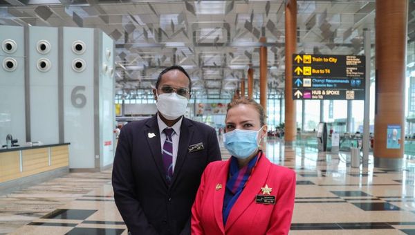 Vikneasvara Perumal and Norazman Boryana Marinova have undergone the Changi Care Ambassador training to better serve passengers with special needs.