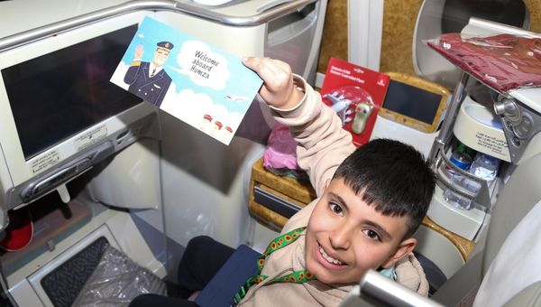 Humza’s mother spoke of how the plane itself is the boy’s "happy place," emphasising that the journey is the most exciting part for him. Humza’s mother spoke of how the plane itself is the boy’s "happy place," emphasising that the journey is the most exciting part for him.
