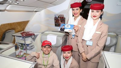 11-year-old Humza Dabab, an autistic superfan of Emirates, experienced a VIP journey with tailored support.