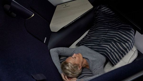 The new business class seat is designed to maximise comfort, space and freedom to move during a long-haul flight. The new business class seat is designed to maximise comfort, space and freedom to move during a long-haul flight.