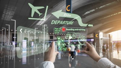 A MetaHuman cabin crew helps passengers to tour, navigate and check in at Hamad International Airport.